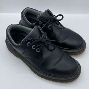 Dr. Martens Kent Classic Black Leather Lace-Up Shoes Mens size 8 womens 9 grunge